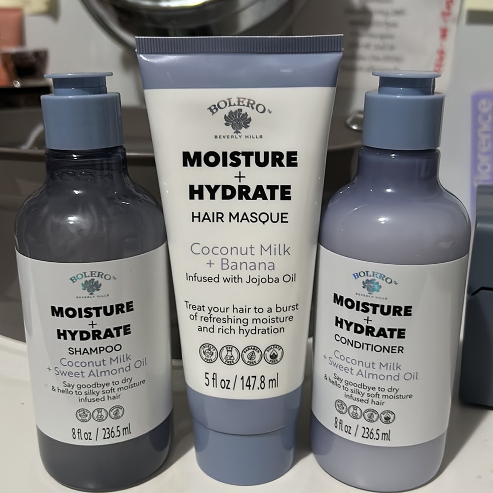 Bolero 3 piece Shampoo+Conditioner+hair mask